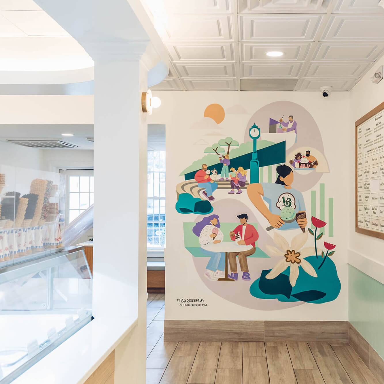 VanillaBeanCreamery interior wall